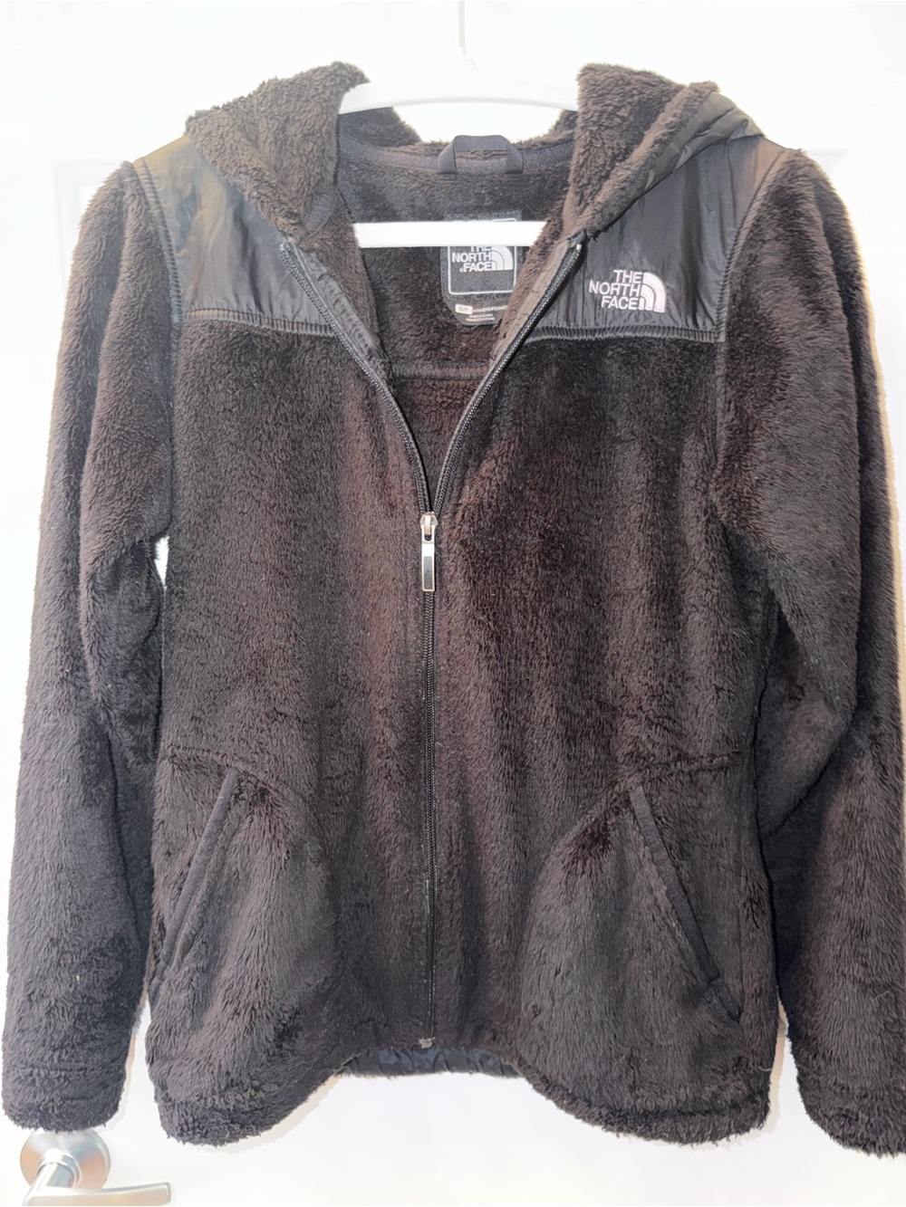 The North Face Women's Black Teddy Fleece Hooded Jacket
